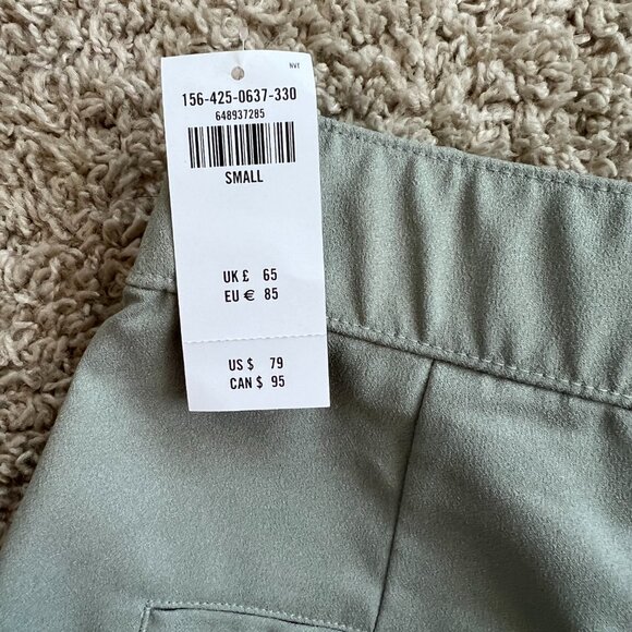 A&F Sage Green Wide-Leg Slacks - Picture 2 of 2
